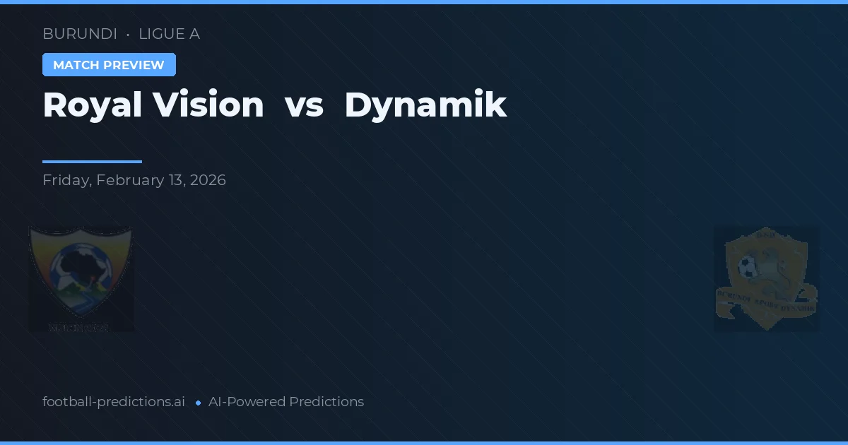 Royal Vision vs Dynamik — prognóstico e prévia do jogo