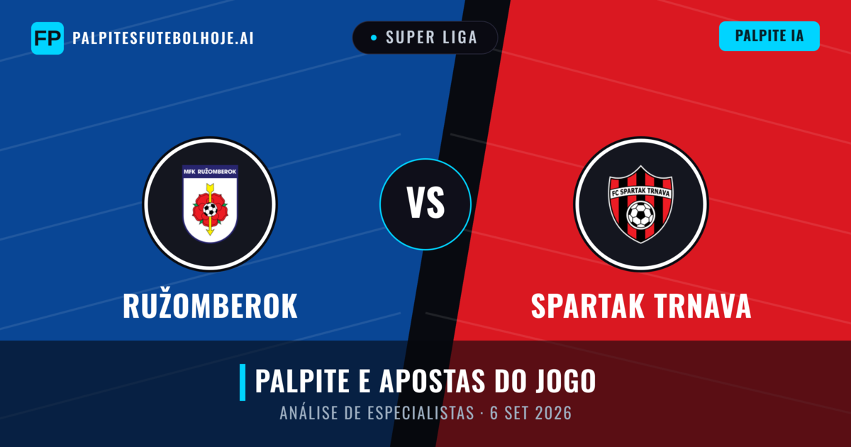 Ružomberok vs Spartak Trnava — prognóstico e prévia do jogo