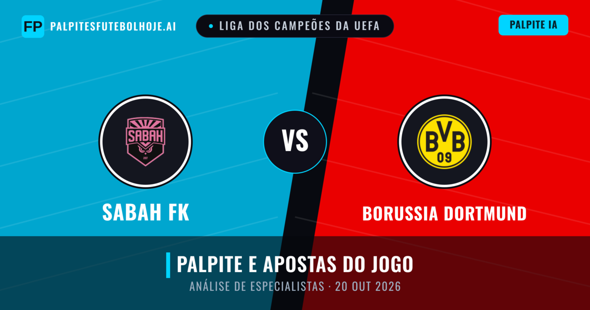 Sabah FK vs Borussia Dortmund — prognóstico e prévia do jogo