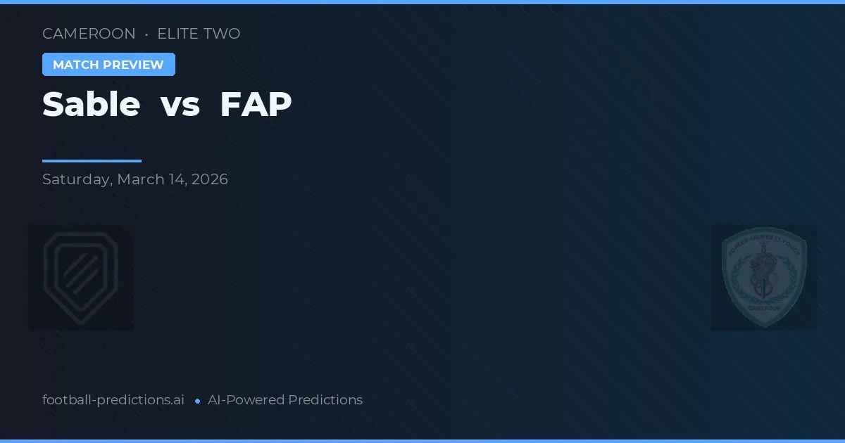 Sable vs FAP — prognóstico e prévia do jogo