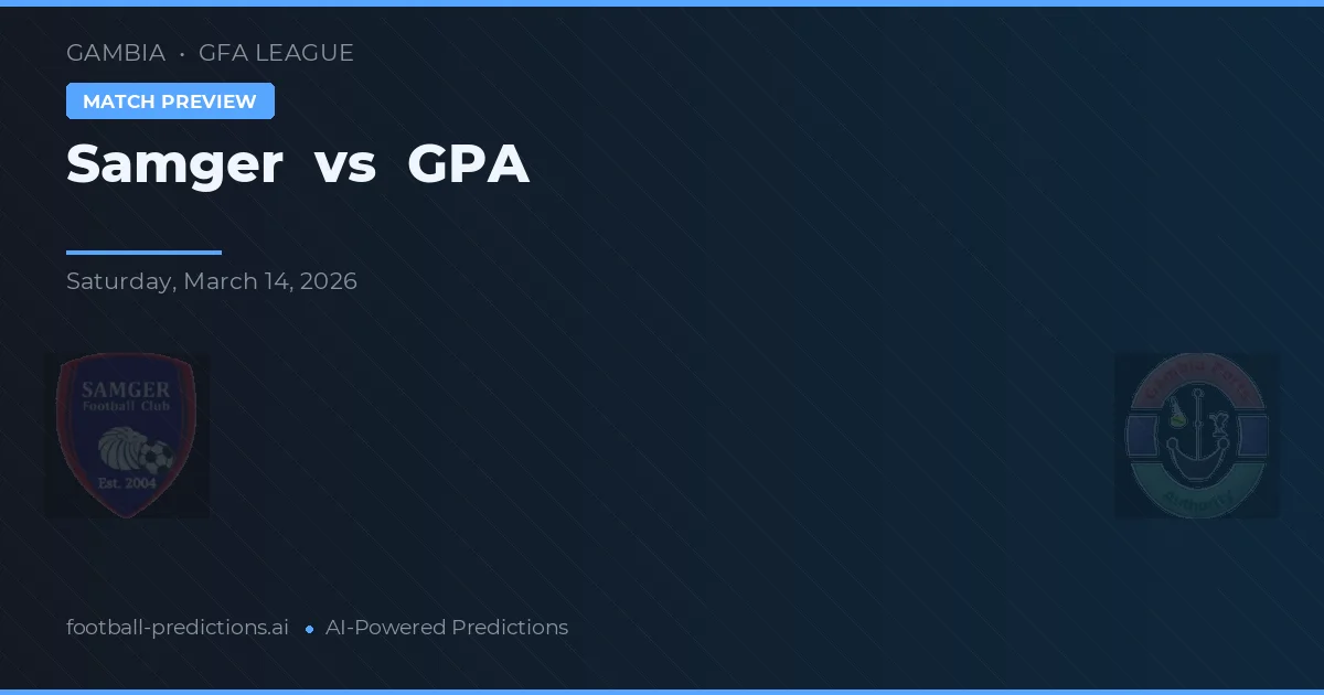 Samger vs GPA — prognóstico e prévia do jogo