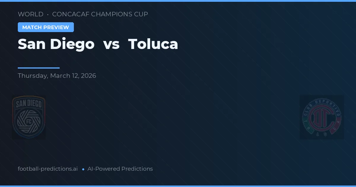 San Diego vs Toluca — prognóstico e prévia do jogo