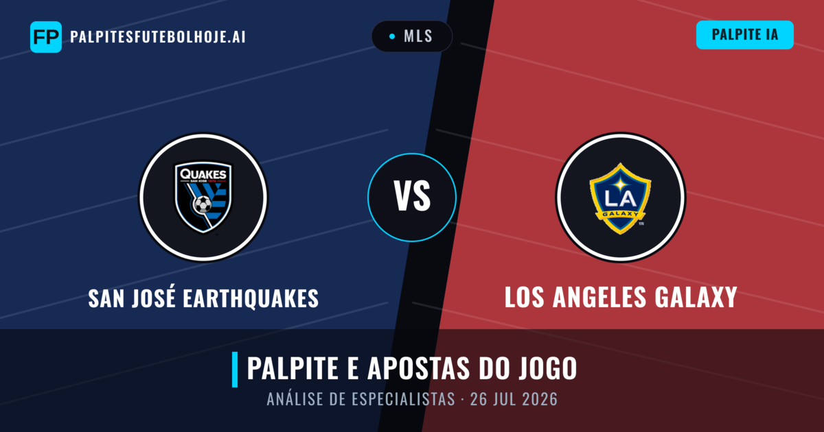 San José Earthquakes vs Los Angeles Galaxy — prognóstico e prévia do jogo