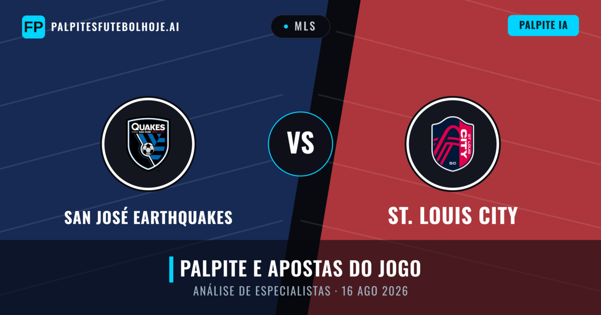 San José Earthquakes vs St. Louis City — prognóstico e prévia do jogo