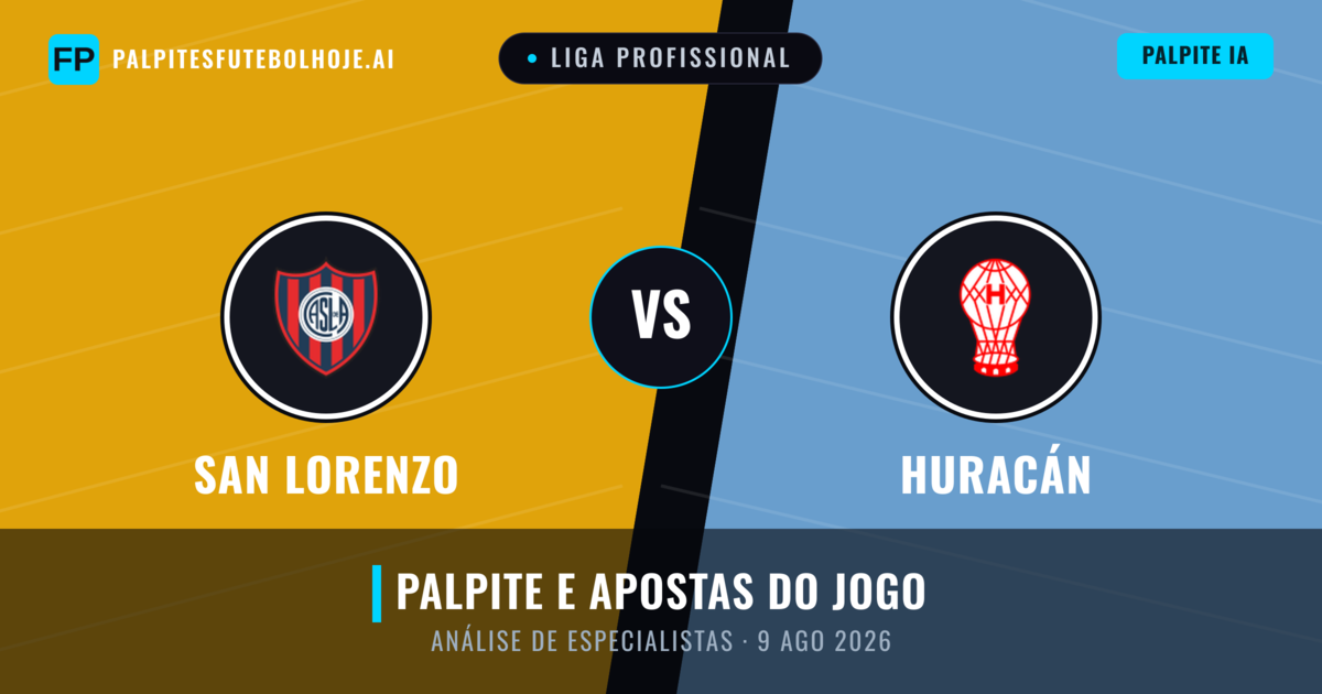 San Lorenzo vs Huracán — prognóstico e prévia do jogo