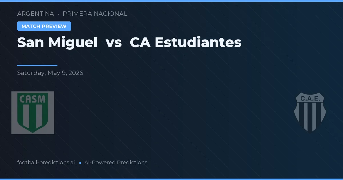 San Miguel vs Estudiantes de La Plata — prognóstico e prévia do jogo