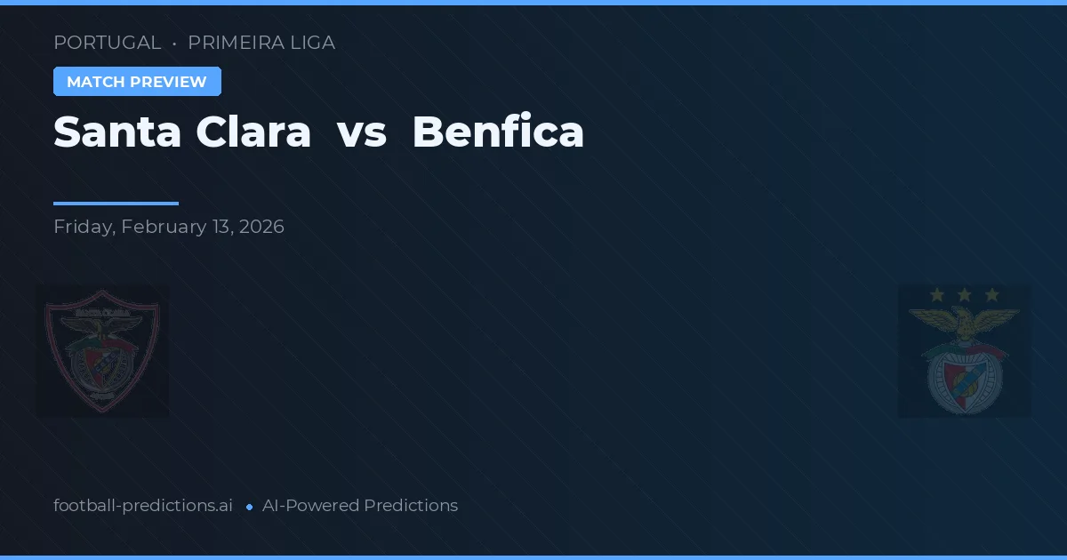 Santa Clara vs Benfica — prognóstico e prévia do jogo