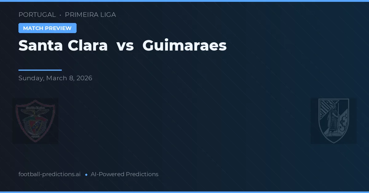 Santa Clara vs Guimarães — prognóstico e prévia do jogo