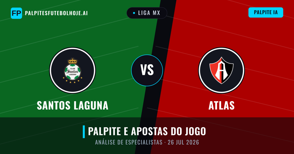 Santos Laguna vs Atlas — prognóstico e prévia do jogo