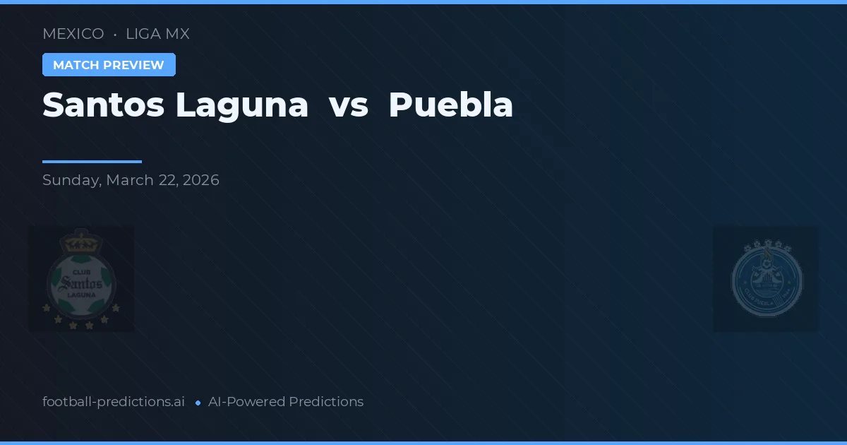 Santos Laguna vs Puebla — prognóstico e prévia do jogo
