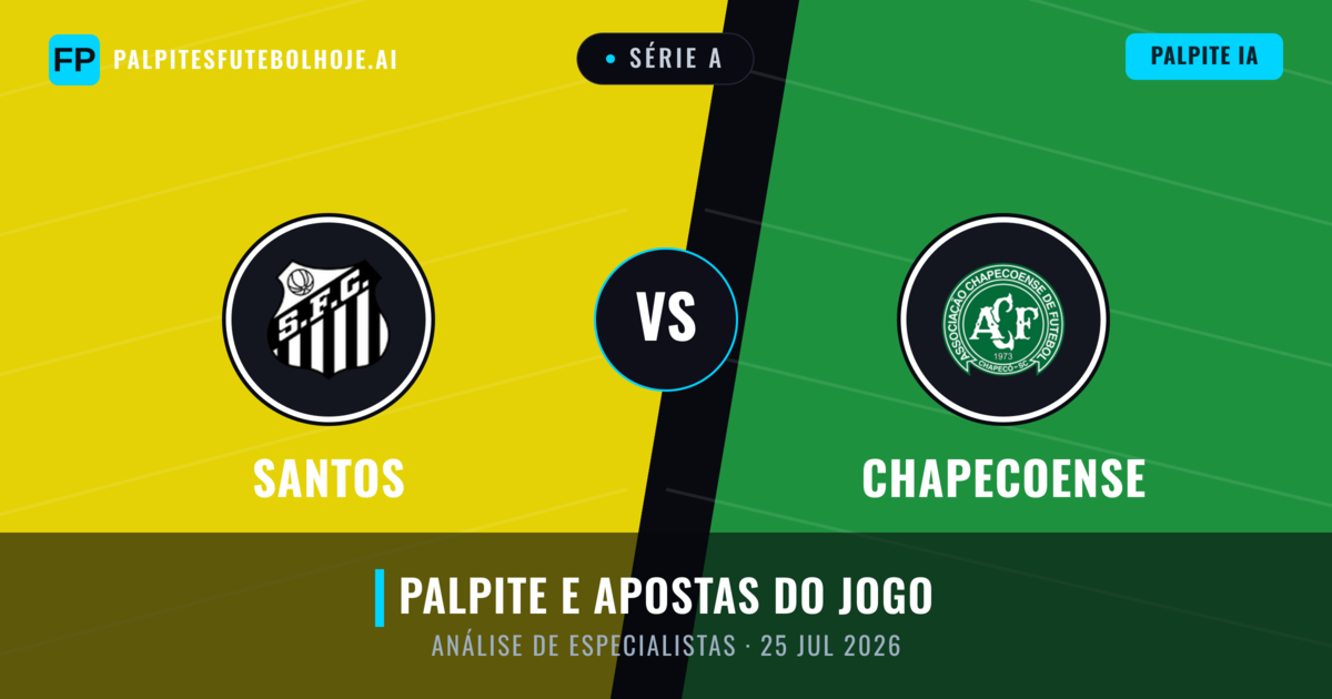 Santos vs Chapecoense — prognóstico e prévia do jogo