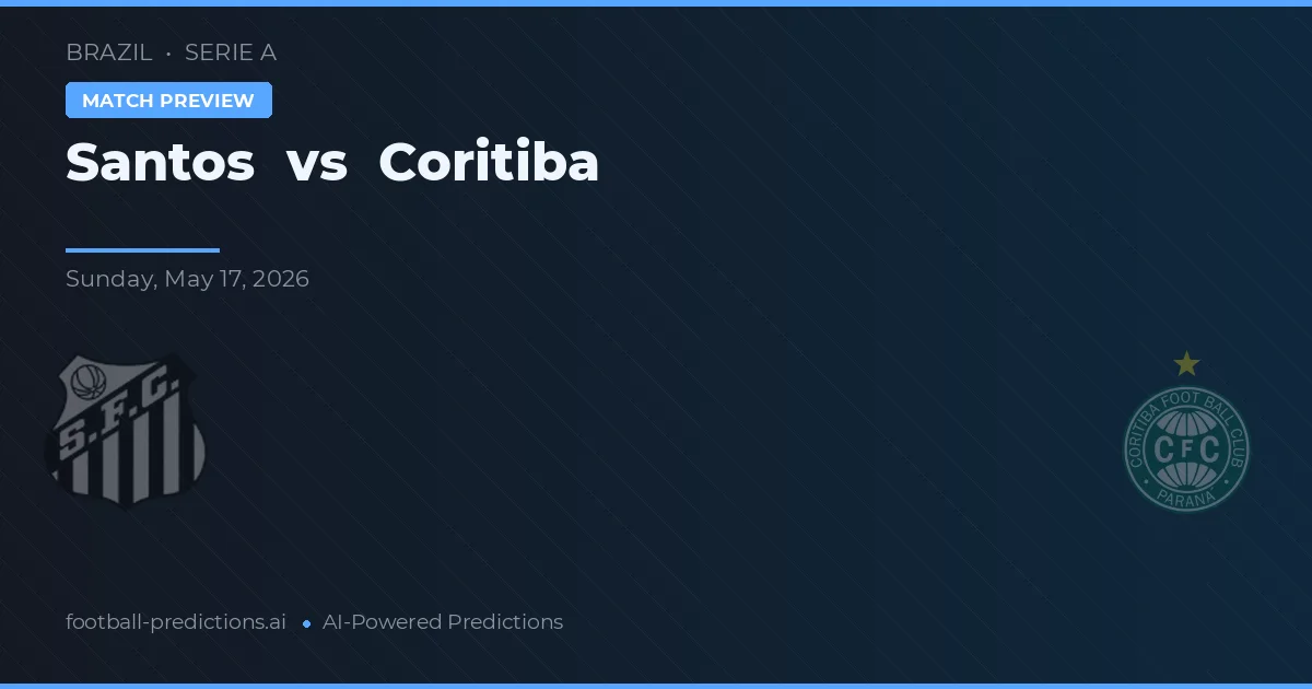Santos vs Coritiba — prognóstico e prévia do jogo