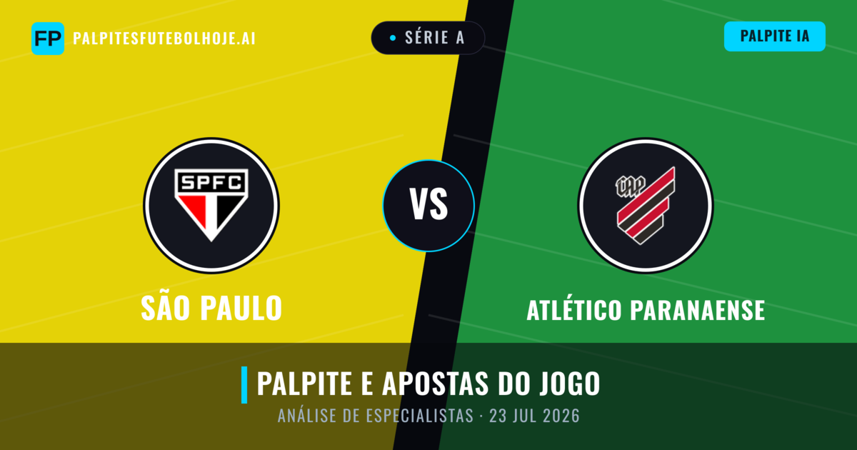 São Paulo vs Atlético Paranaense — prognóstico e prévia do jogo