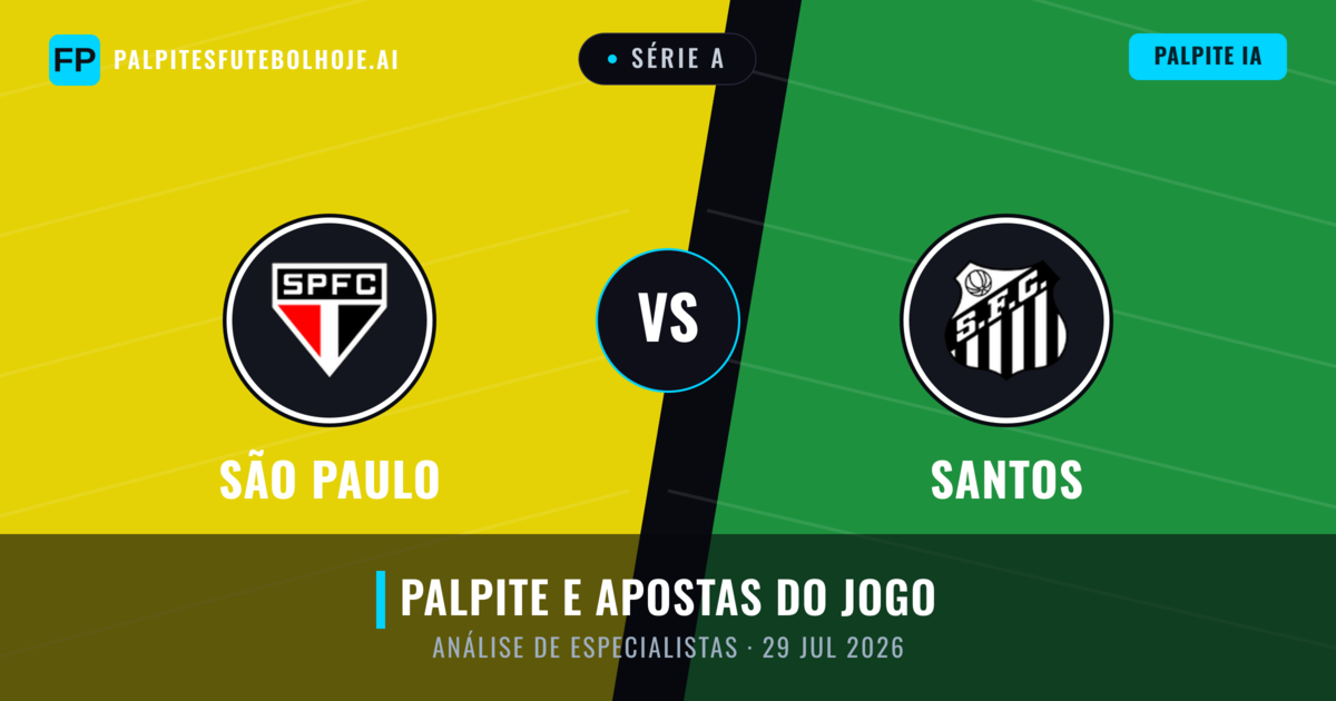 São Paulo vs Santos — prognóstico e prévia do jogo