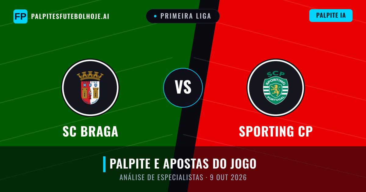 SC Braga vs Sporting CP — prognóstico e prévia do jogo