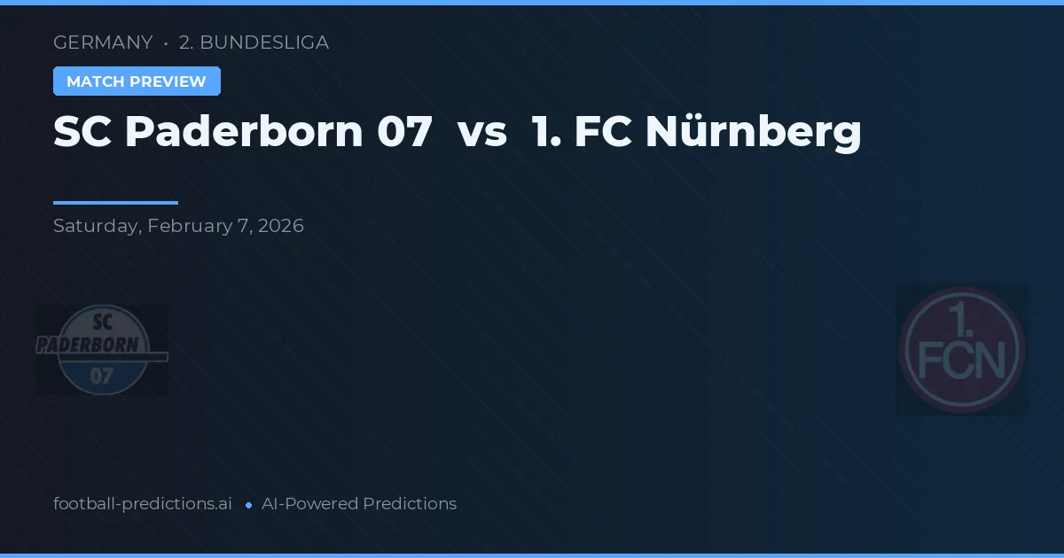 Paderborn 07 vs 1. FC Nuremberg — prognóstico e prévia do jogo