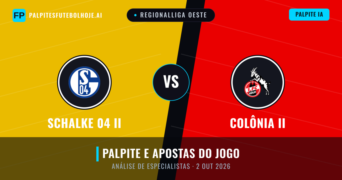 Schalke 04 II vs Colônia II — prognóstico e prévia do jogo