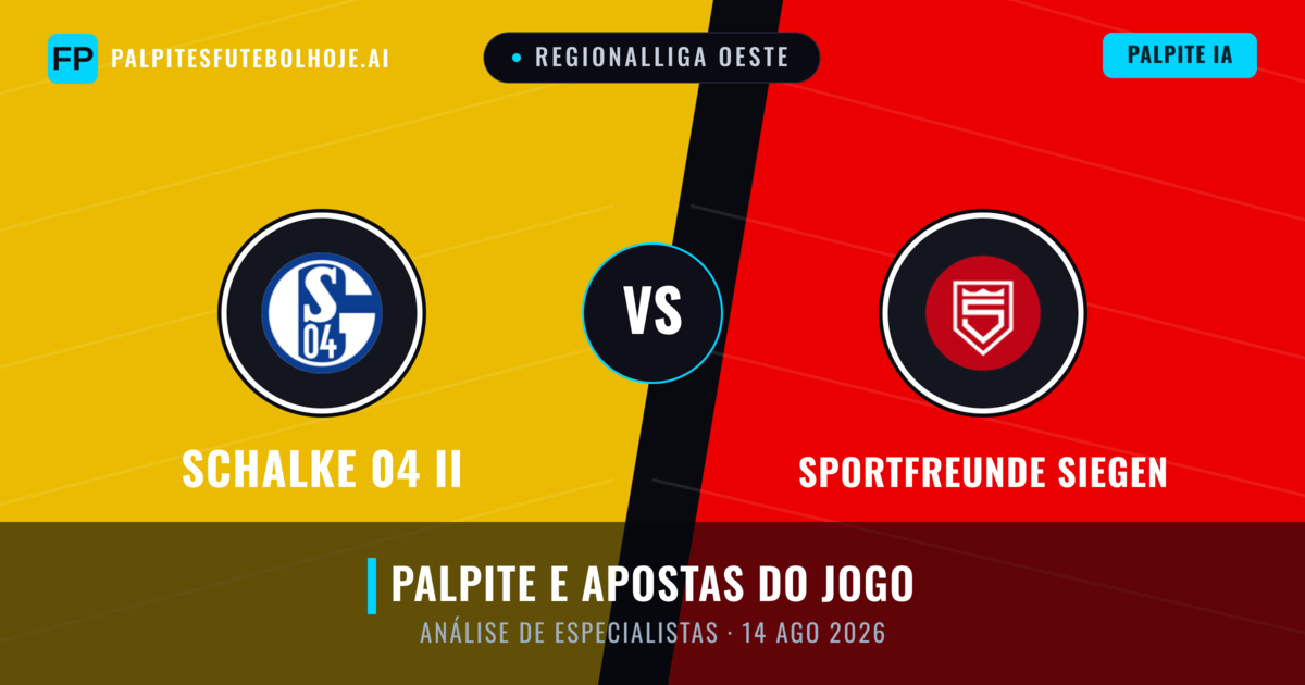 Schalke 04 II vs Sportfreunde Siegen — prognóstico e prévia do jogo