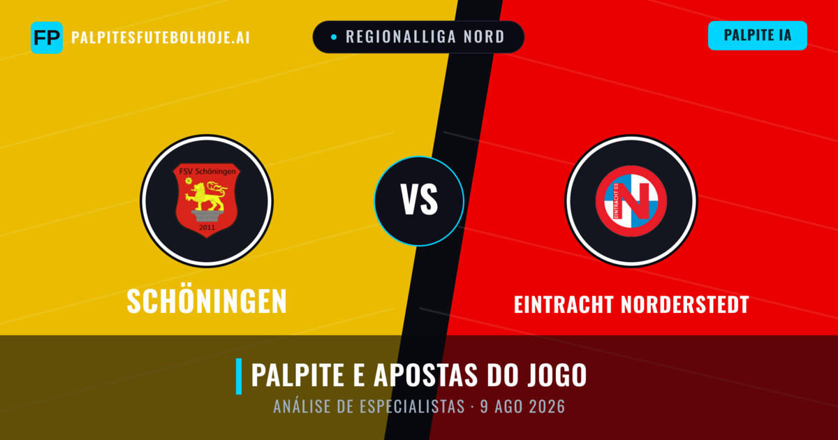 Schöningen vs Eintracht Norderstedt — prognóstico e prévia do jogo