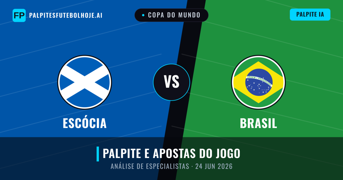 Escócia vs Brasil — prognóstico e prévia do jogo