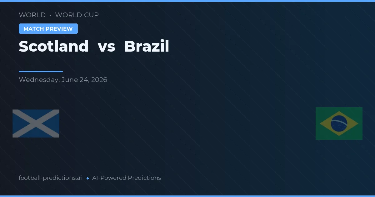 Escócia vs Brasil — prognóstico e prévia do jogo