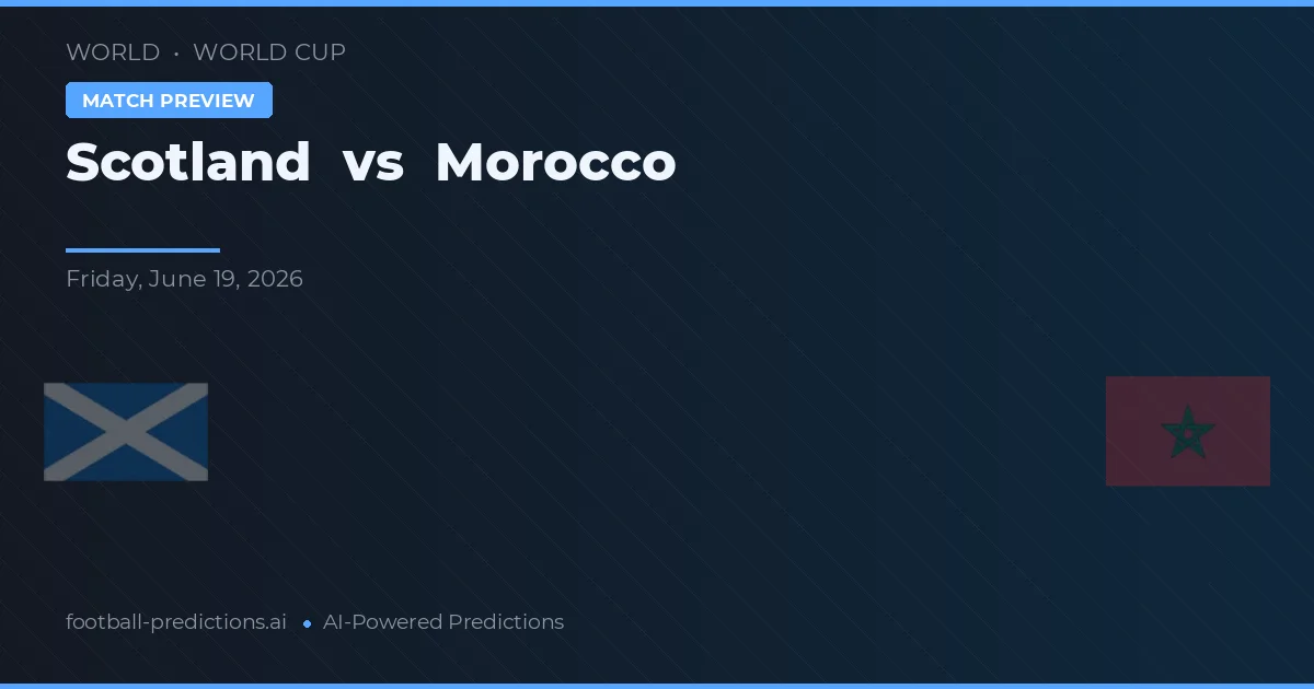 Escócia vs Marrocos — prognóstico e prévia do jogo