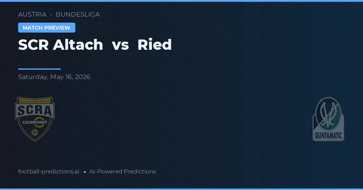 Altach vs Ried — prognóstico e prévia do jogo