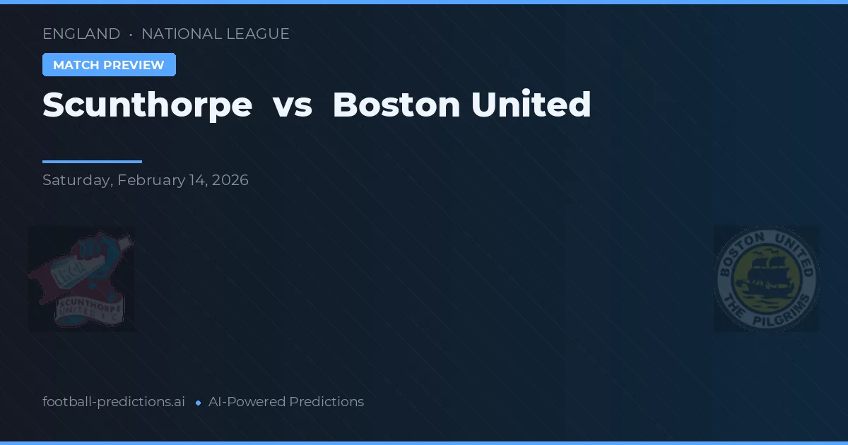 Scunthorpe vs Boston United — prognóstico e prévia do jogo
