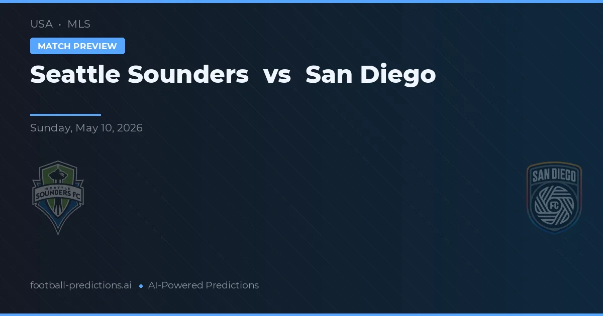Seattle Sounders vs San Diego — prognóstico e prévia do jogo