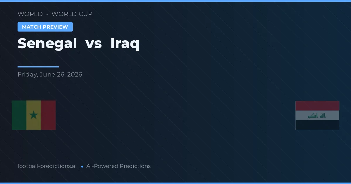 Senegal vs Iraq — prognóstico e prévia do jogo