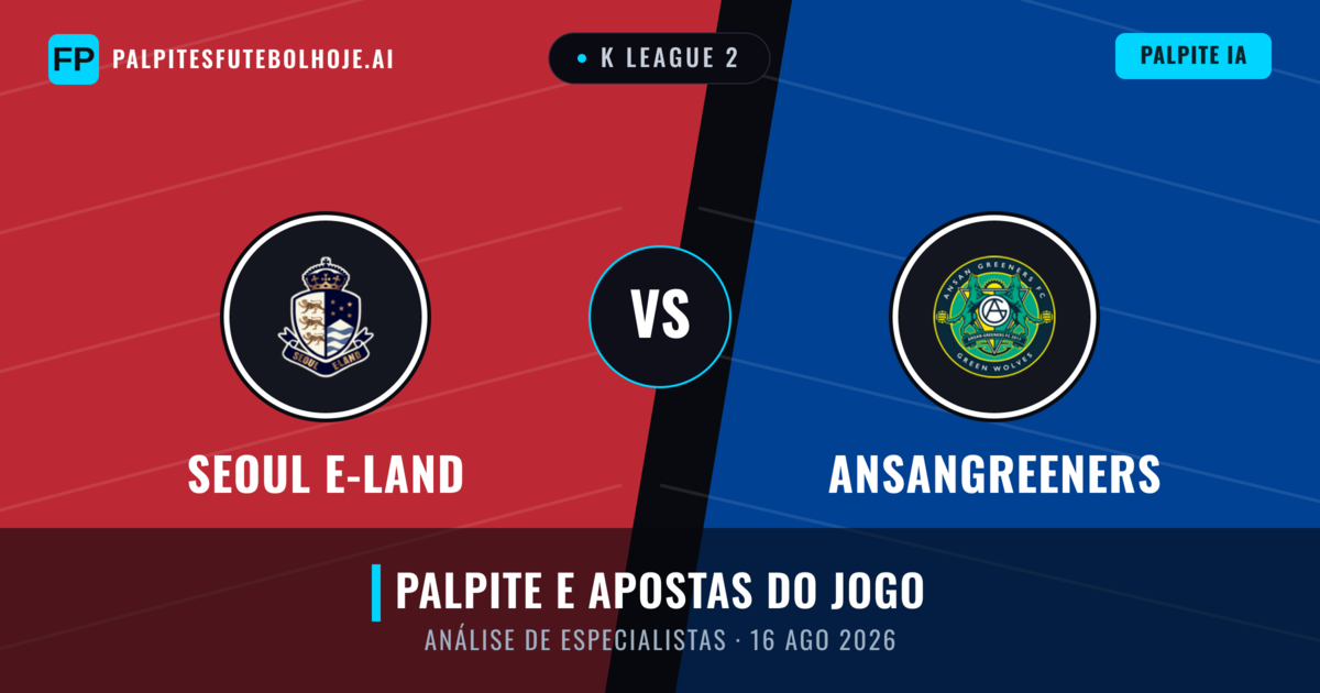 Seoul E-Land vs Ansangreeners — prognóstico e prévia do jogo