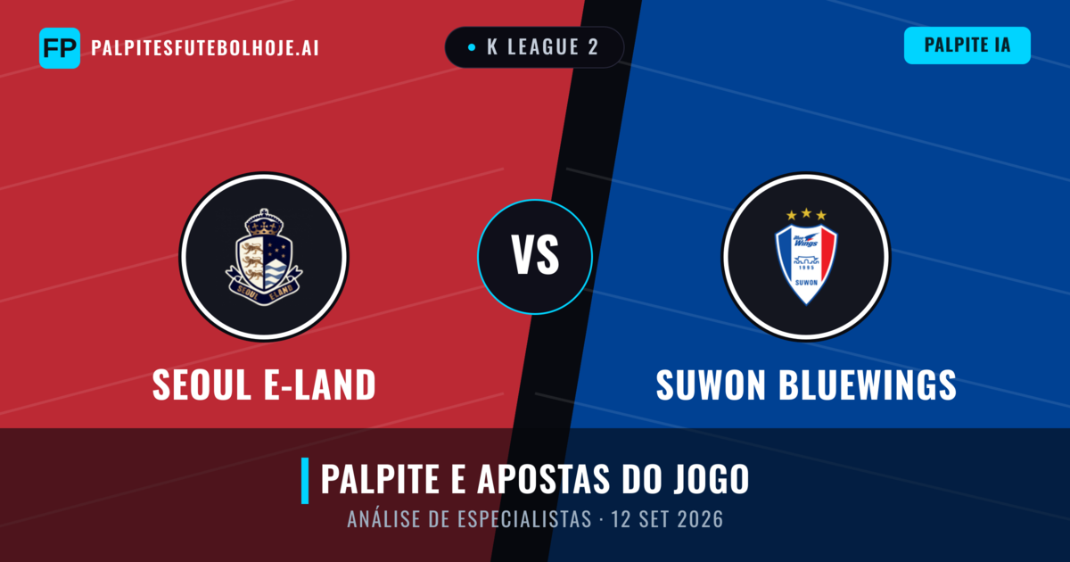 Seoul E-Land vs Suwon Bluewings — prognóstico e prévia do jogo