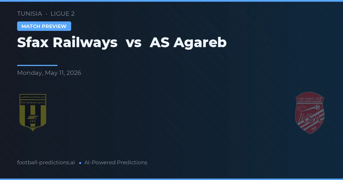 Sfax Railways vs AS Agareb — prognóstico e prévia do jogo