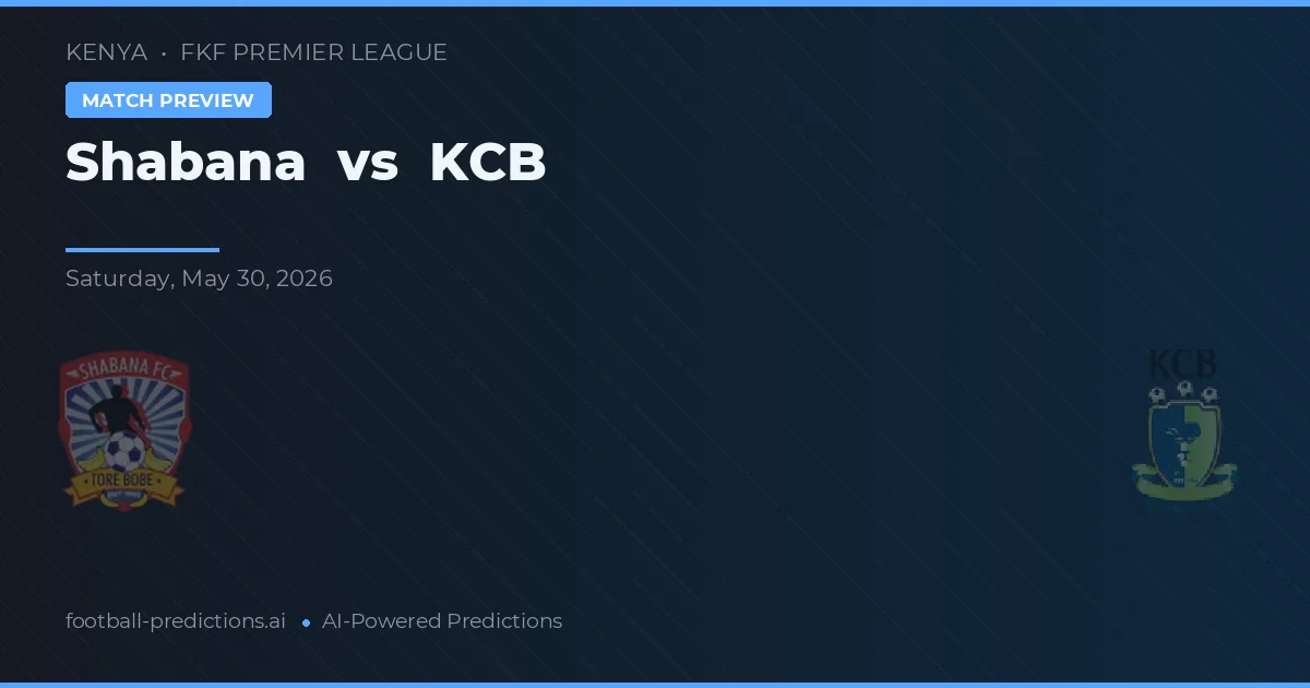 Shabana vs KCB — prognóstico e prévia do jogo