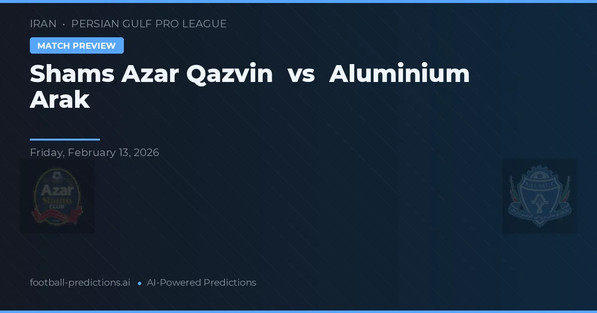Shams Azar Qazvin vs Alumínio Arak — prognóstico e prévia do jogo