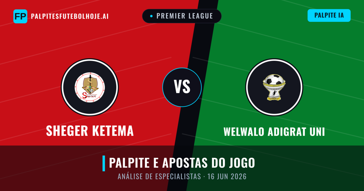 Sheger Ketema vs Welwalo Adigrat Uni — prognóstico e prévia do jogo