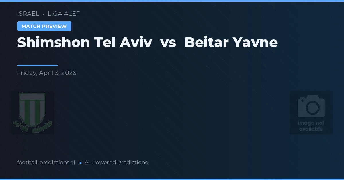 Shimshon Tel Aviv vs Beitar Iavne — prognóstico e prévia do jogo