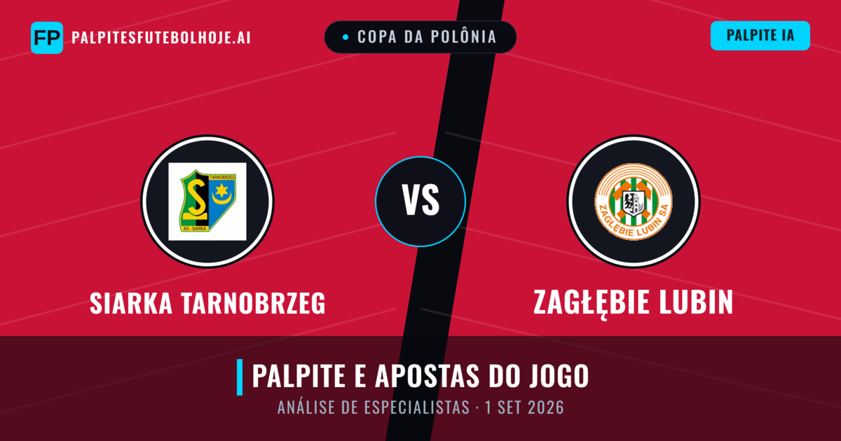 Siarka Tarnobrzeg vs Zagłębie Lubin — prognóstico e prévia do jogo