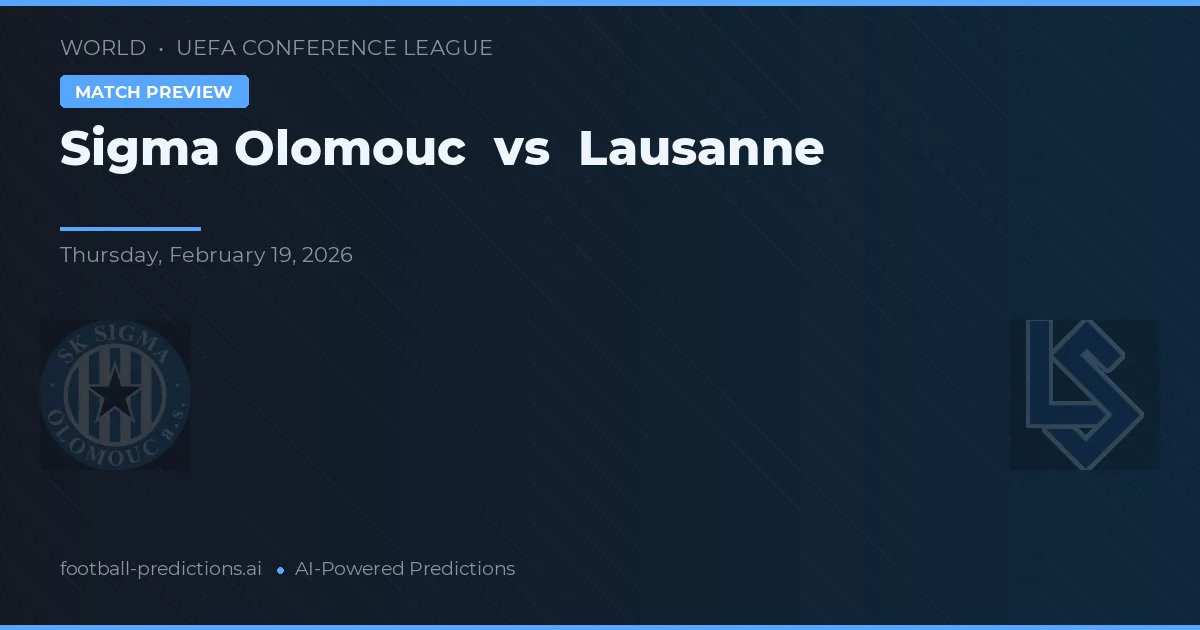 Sigma Olomouc vs Lausanne — prognóstico e prévia do jogo