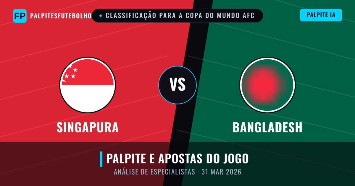 Singapura vs Bangladesh — prognóstico e prévia do jogo