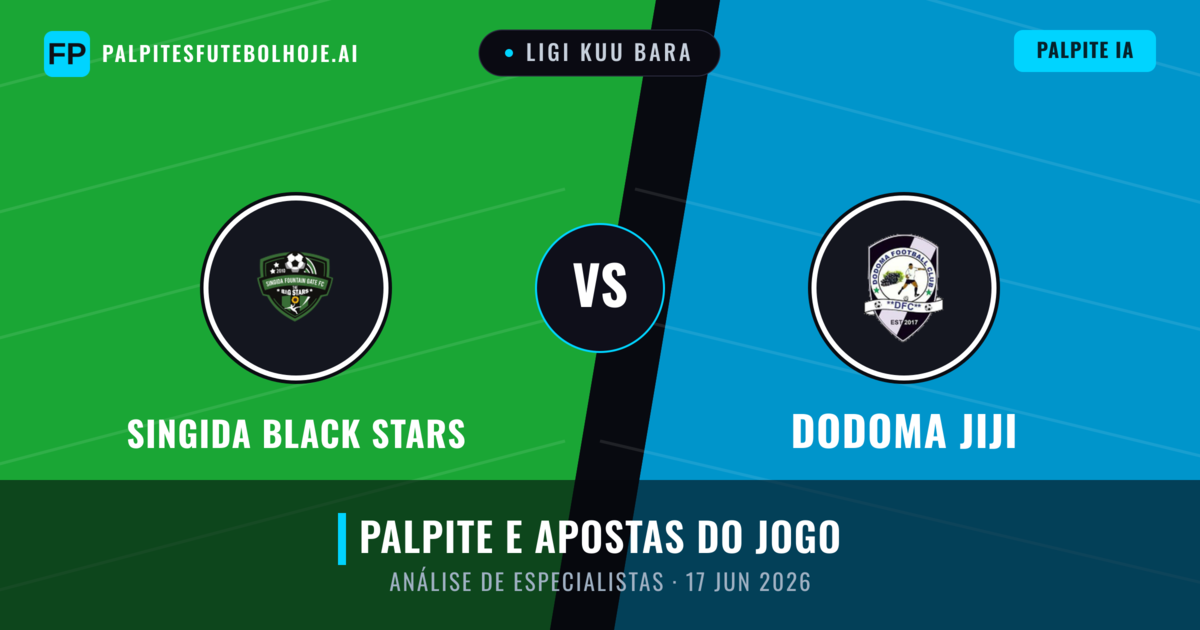 Singida Black Stars vs Dodoma Jiji — prognóstico e prévia do jogo