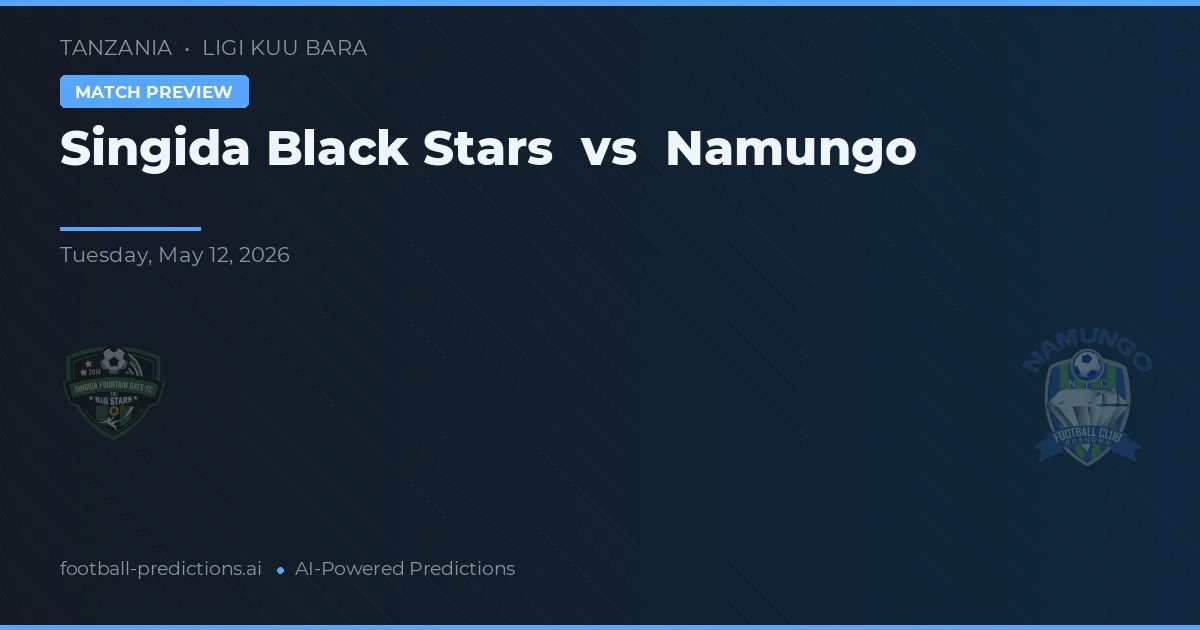 Singida Black Stars vs Namungo — prognóstico e prévia do jogo