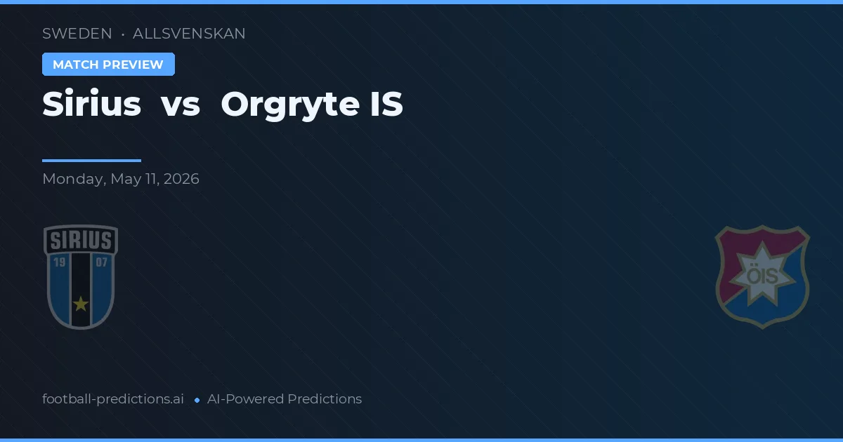 Sirius vs Örgryte IS — prognóstico e prévia do jogo