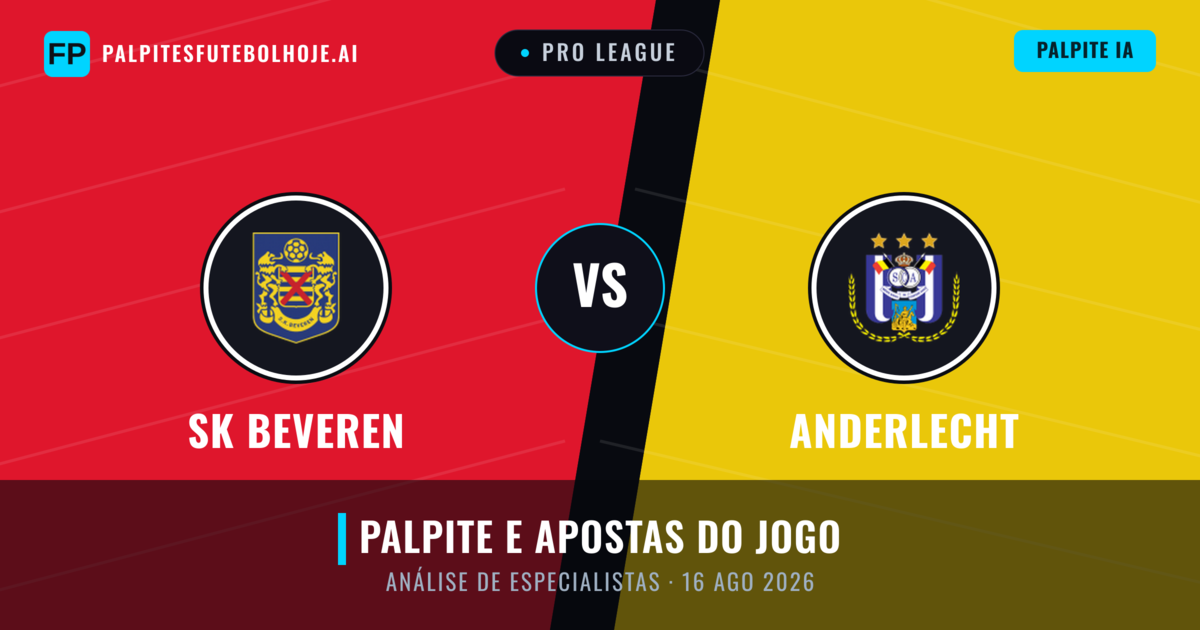 SK Beveren vs Anderlecht — prognóstico e prévia do jogo