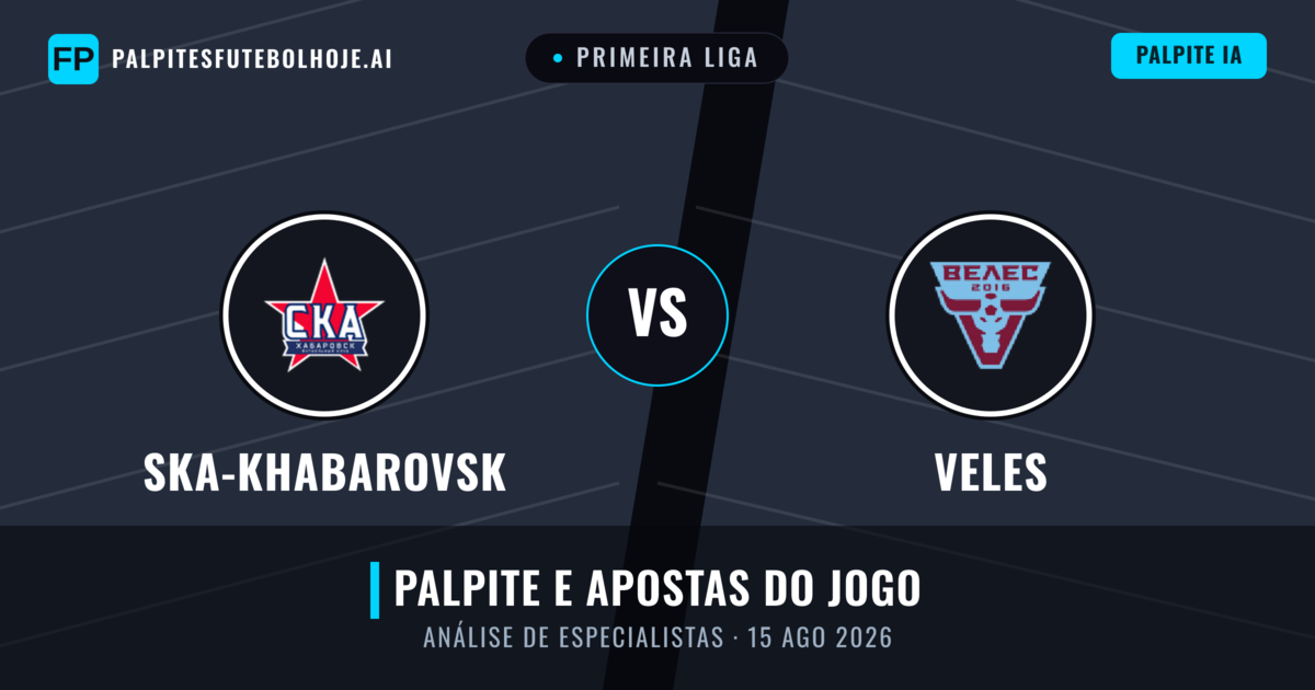 Ska-Khabarovsk vs Veles — prognóstico e prévia do jogo