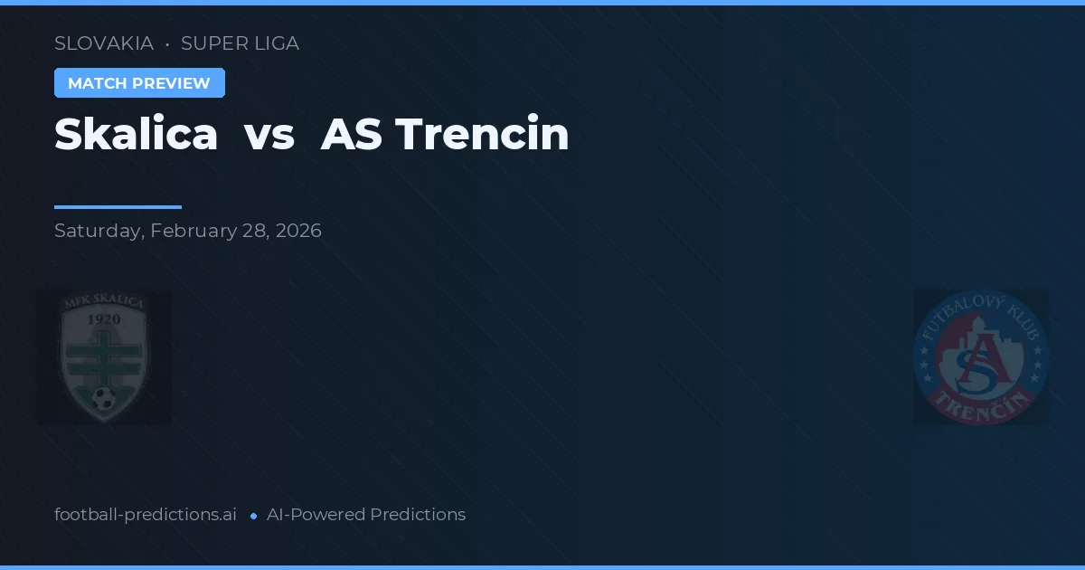 Skalica vs AS Trenčín — prognóstico e prévia do jogo