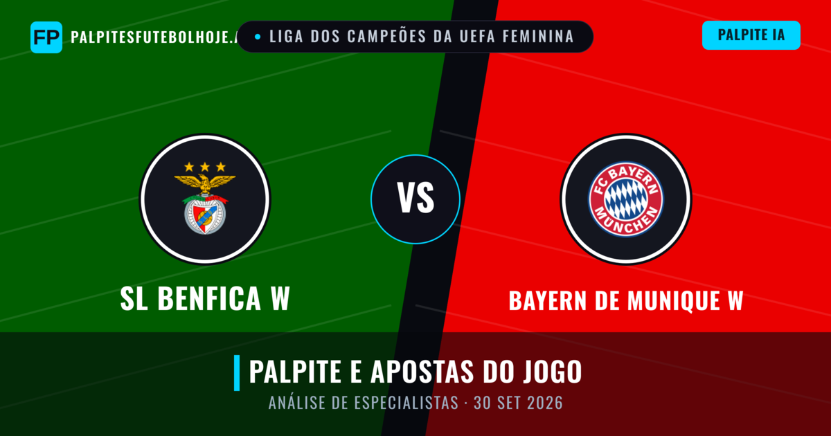 SL Benfica W vs Bayern de Munique W — prognóstico e prévia do jogo