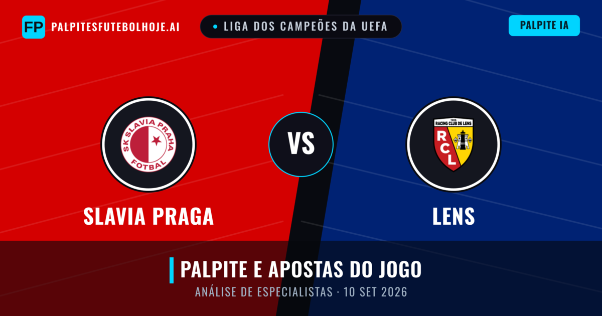 Slavia Praga vs Lens — prognóstico e prévia do jogo