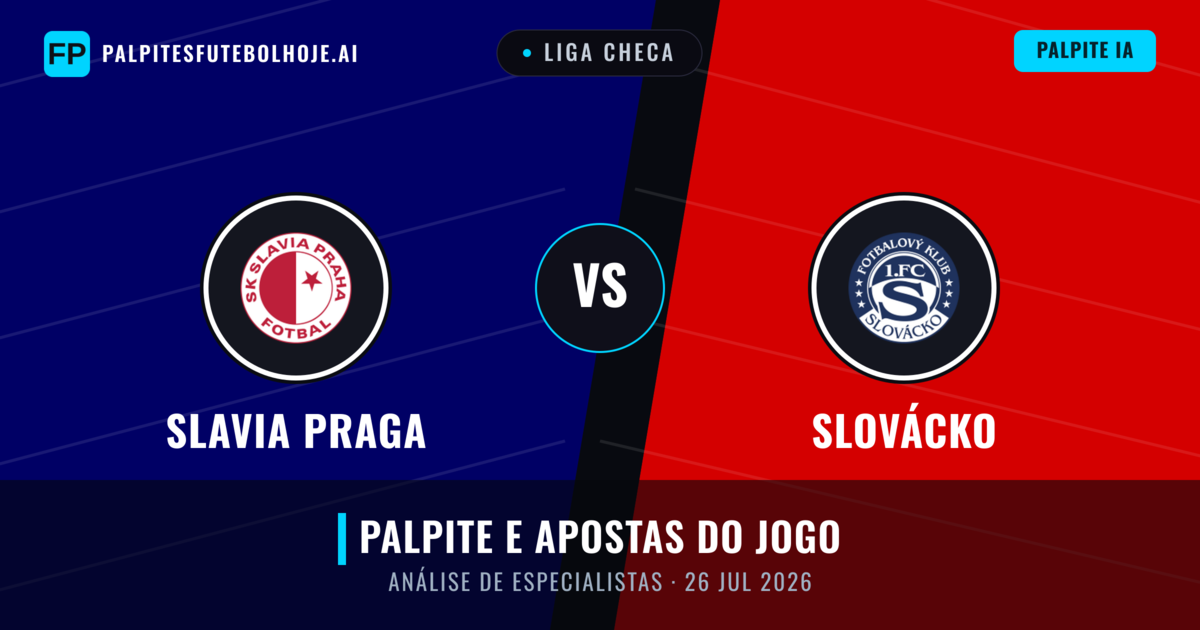 Slavia Praga vs Slovácko — prognóstico e prévia do jogo