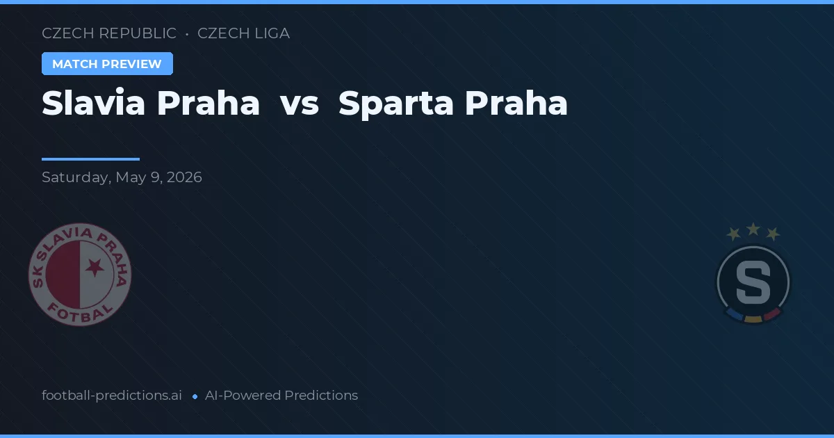 Slavia Praga vs Sparta Praga — prognóstico e prévia do jogo